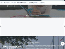 Tablet Screenshot of medicalcityarlington.com